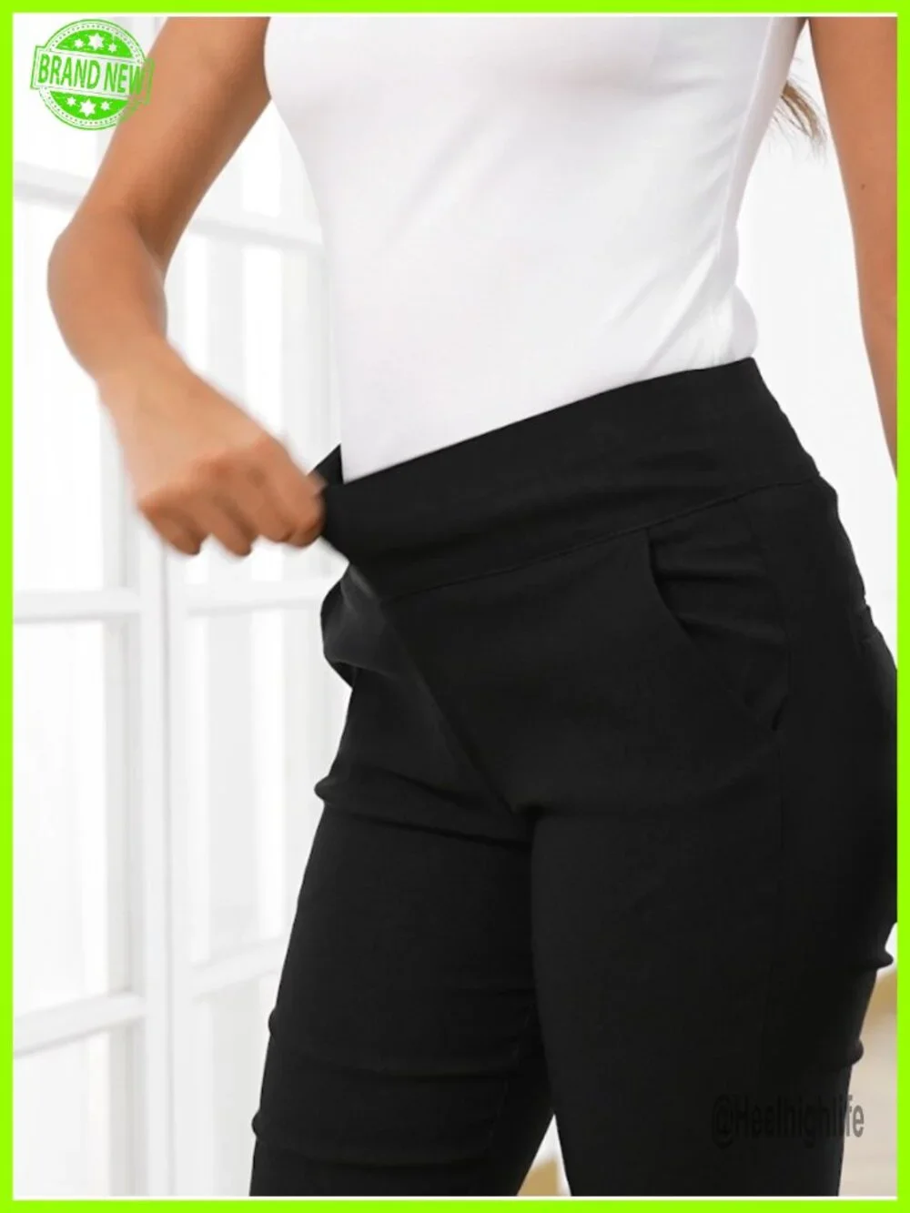 Women's Stretch Pull On Capri Pants 19